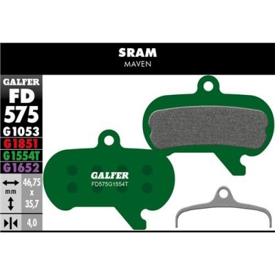 Plaquettes GALFER SRAM MAVEN PRO
