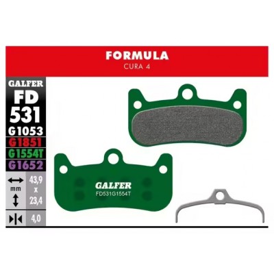 Plaquettes GALFER FORMULA CURA 4 VERT PRO